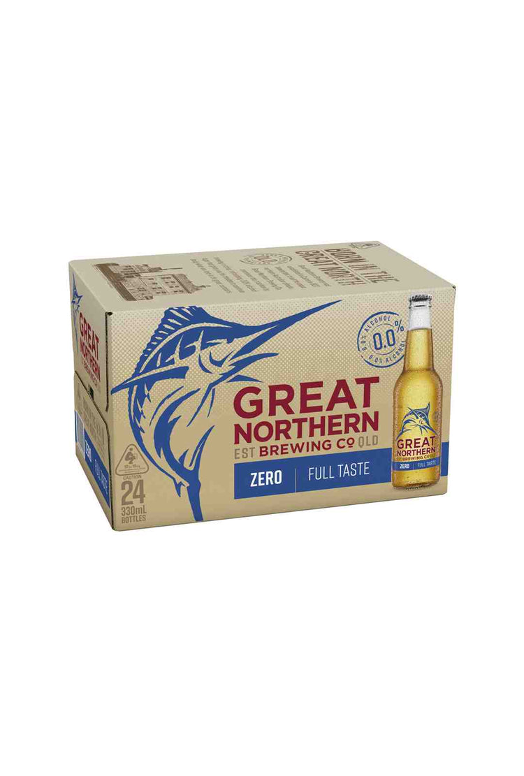 Great Northern Zero Non Alcoholic Beer Bottle 0.0% 24pack 330ml