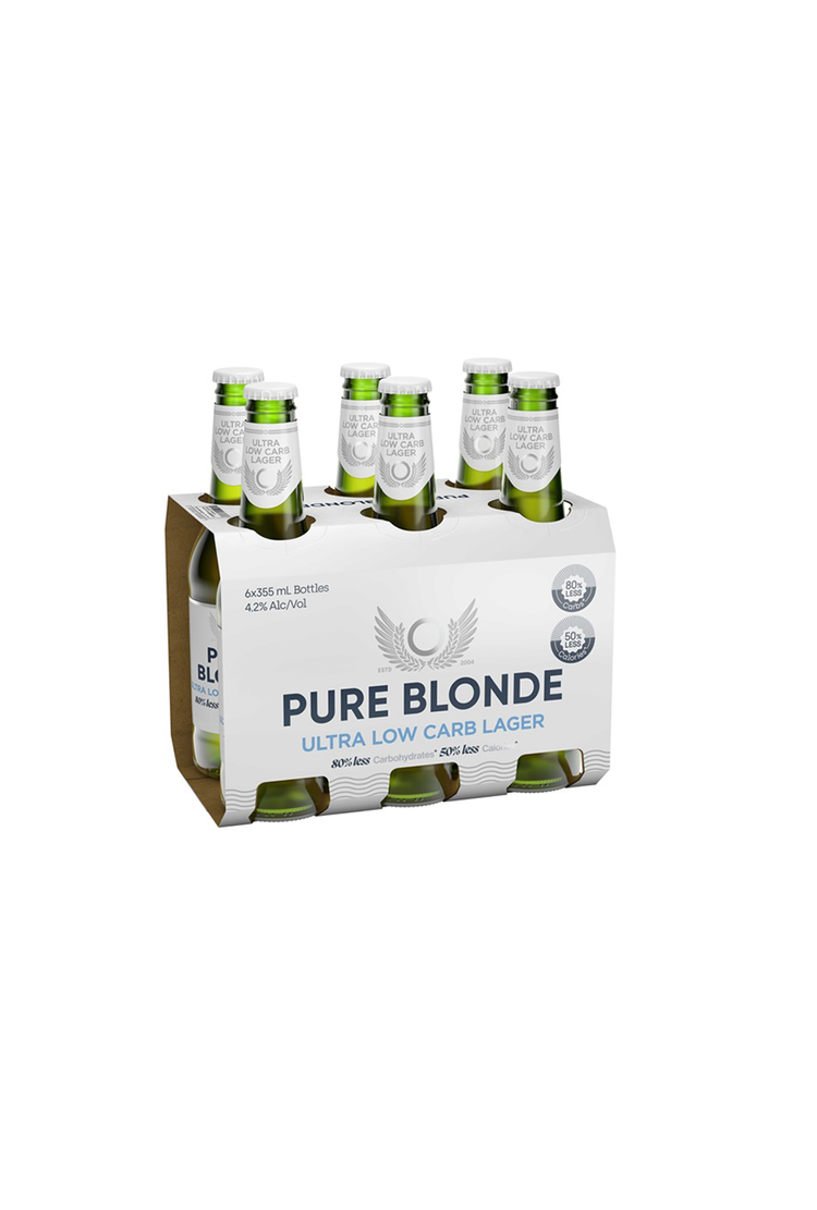 Pure Blond Ultra Low Carb Lager Bottles 4.2% 6pack 330ml