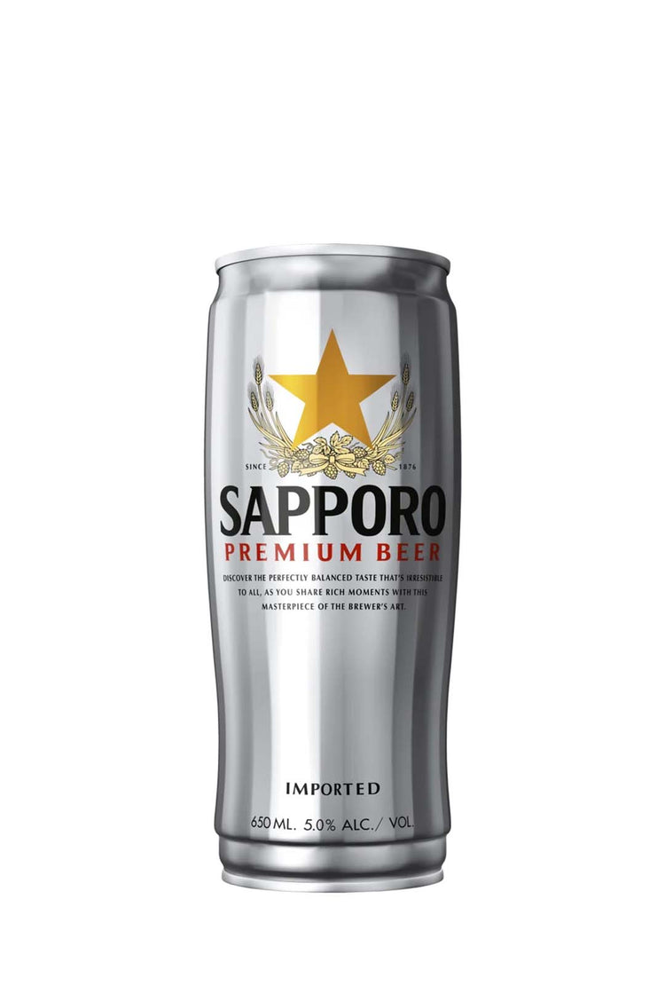 Sapporo Premium Lager 5% 650mL Can