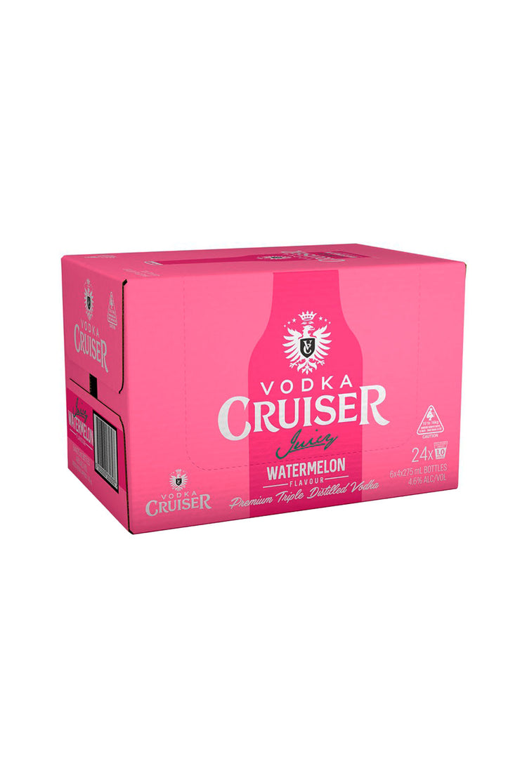 Vodka Cruiser Watermelon Bottles 275mL 24 Pack