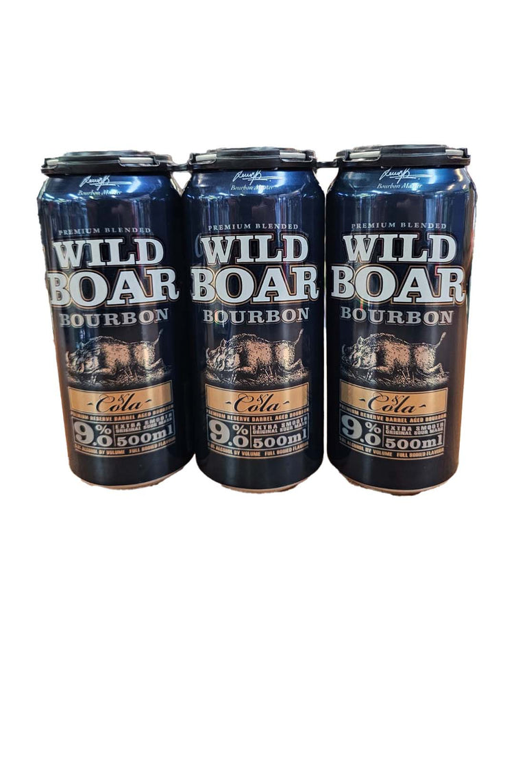 Wild Boar Bourbon & Cola 9% 3pk 500mL Cans