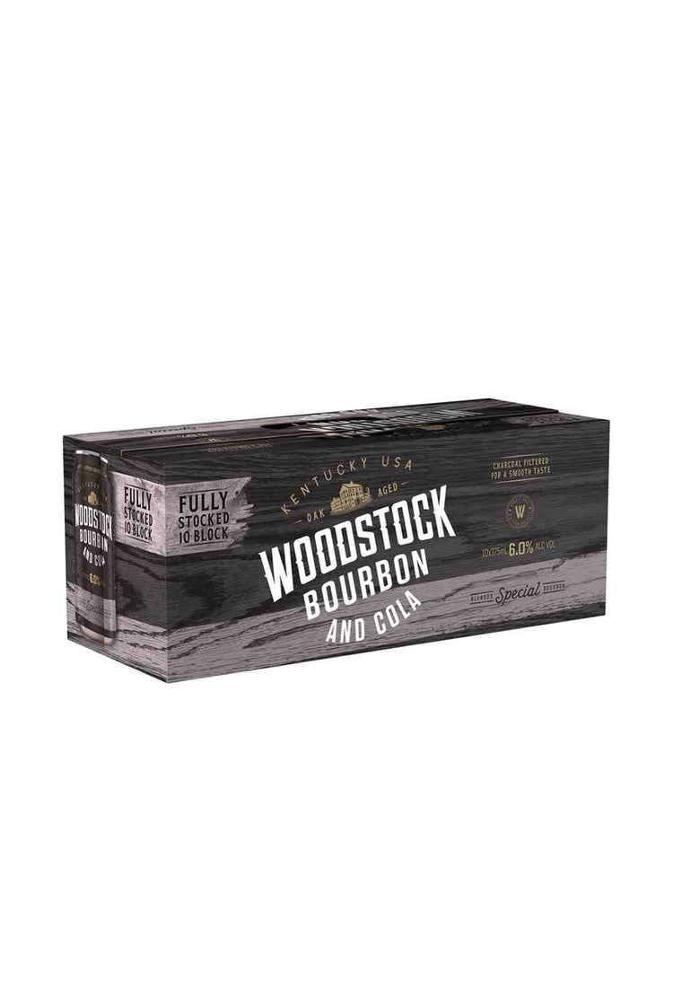 Woodstock & Cola Cans 6% 10 Pack 375mL