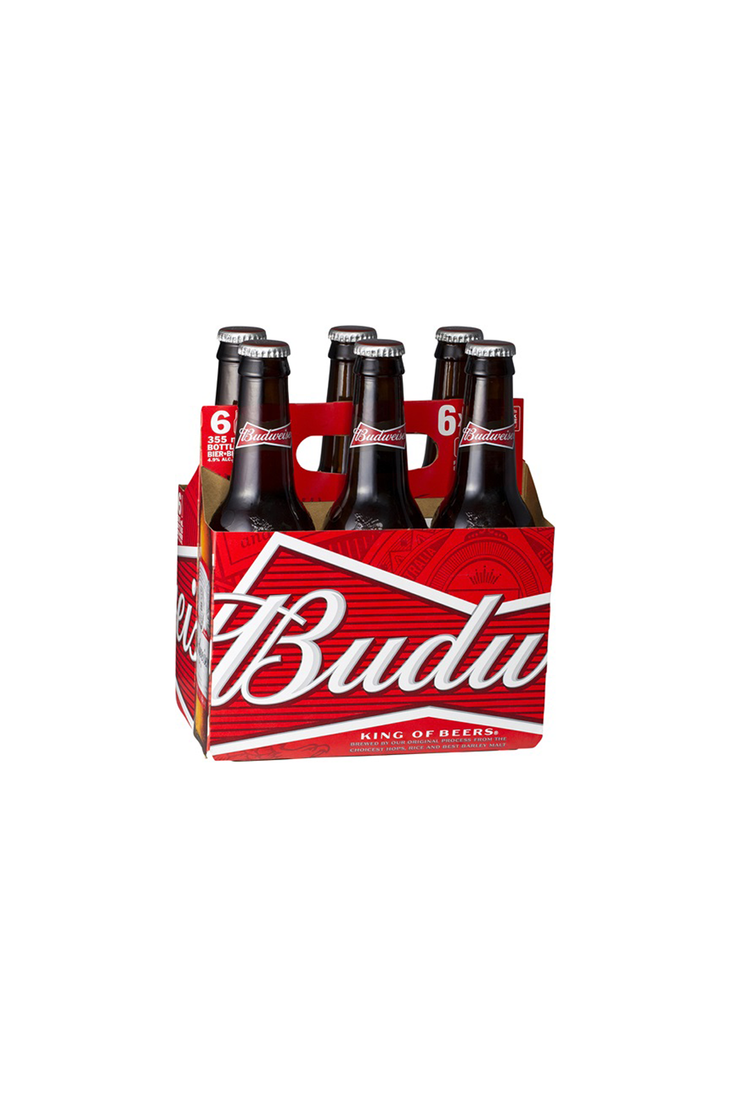 Budweiser Lager Bottles 4.5% 6pack 330ml