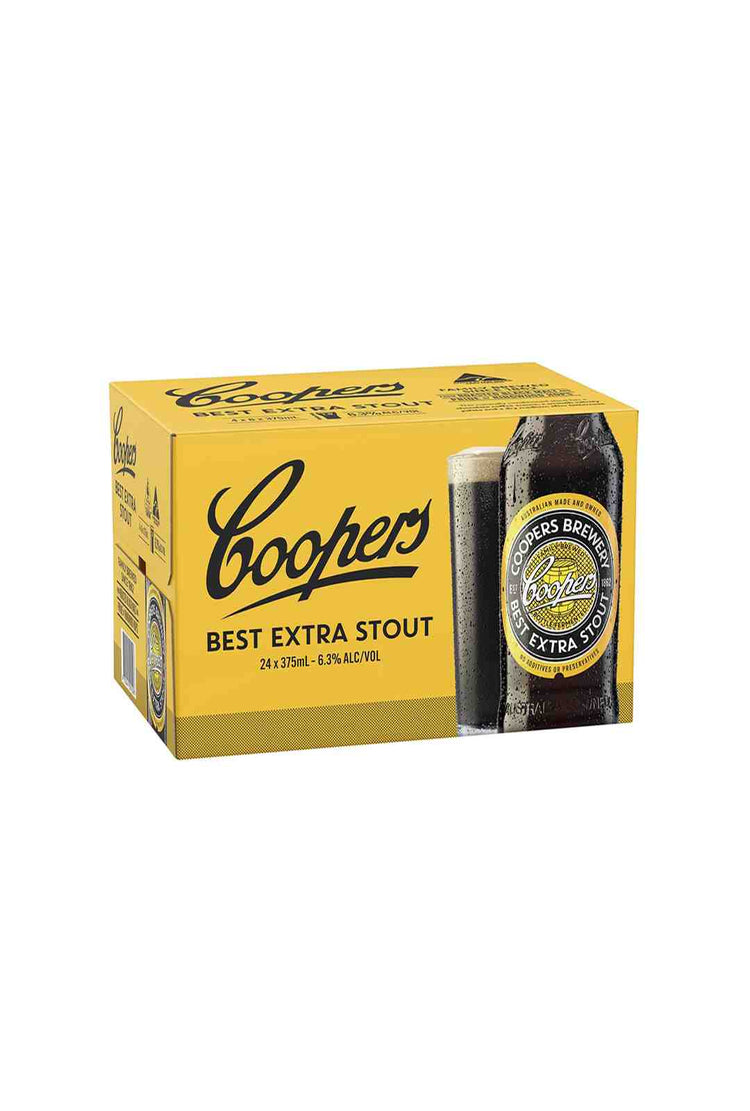 Coopers Extra Stout Bottle 6.3% 24 pack 375ml