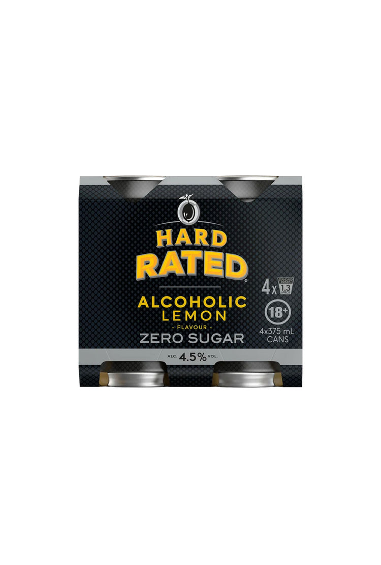 Hard Rated No Sugar Cans 375mL 4 Pack