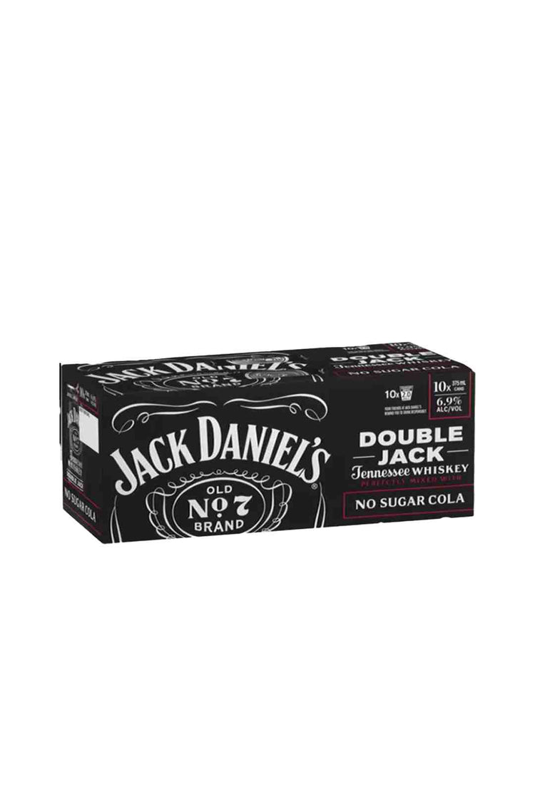 Jack Daniel Double Jack No Sugar 6.9% 10 Pack  Cans 375ml
