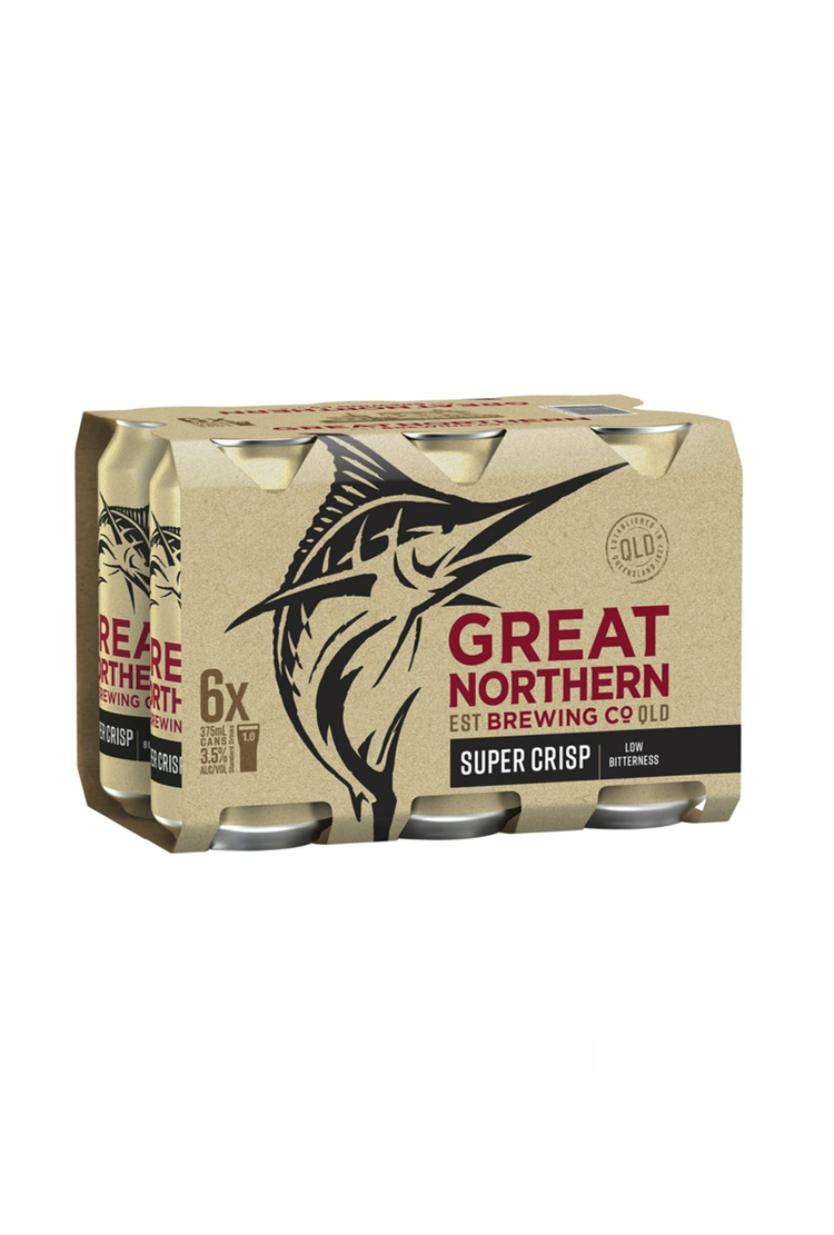 Great Northern Super Crisp Cans 3.5% 6pack 375ml