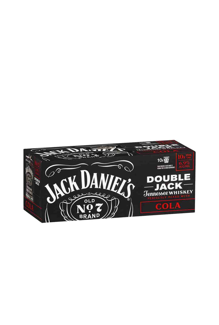 Jack Daniel Double Jack & Cola Can 6.9% 10 Pack  375ml