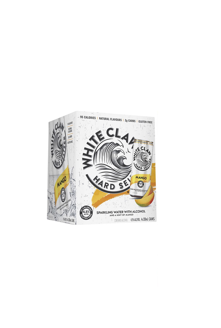Whiteclaw Mango Hard Seltzer 4 Pack 4.5% 330ml Cans